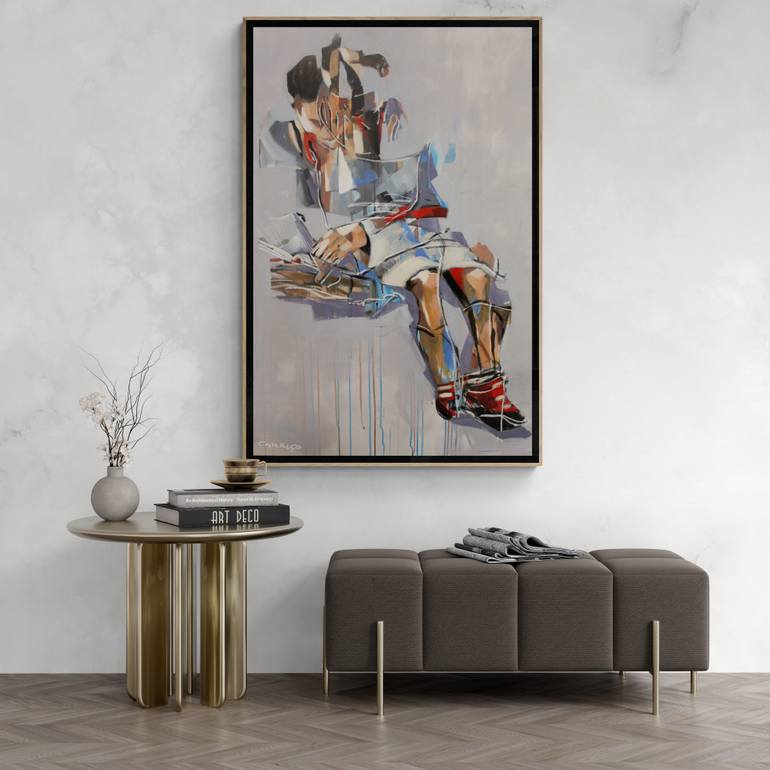 Original Abstract Expressionism Women Painting by Rui Carruço