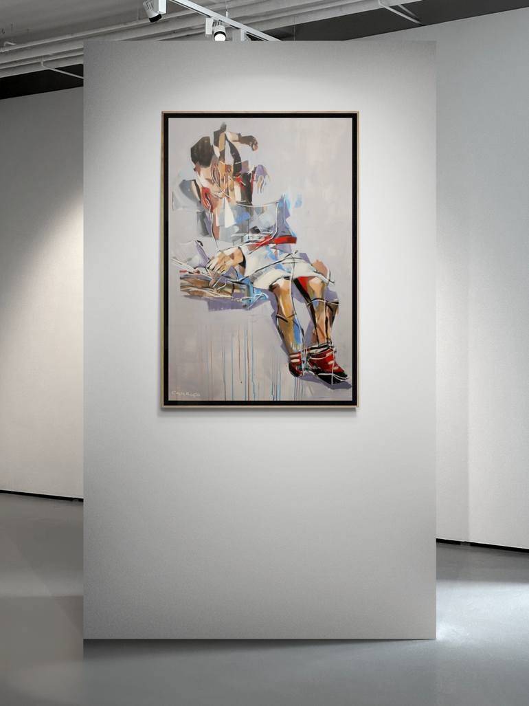 Original Abstract Expressionism Women Painting by Rui Carruço