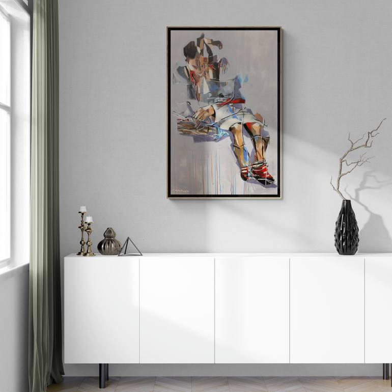 Original Abstract Expressionism Women Painting by Rui Carruço