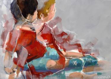 Original Expressionism Children Paintings by Rui Carruço