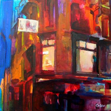 Print of Expressionism Places Paintings by sofi senoglou