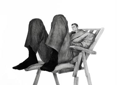 Original Figurative Men Drawings by sofi senoglou