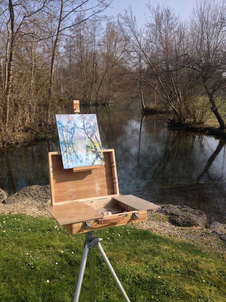 Original Impressionism Landscape Painting by Jean David