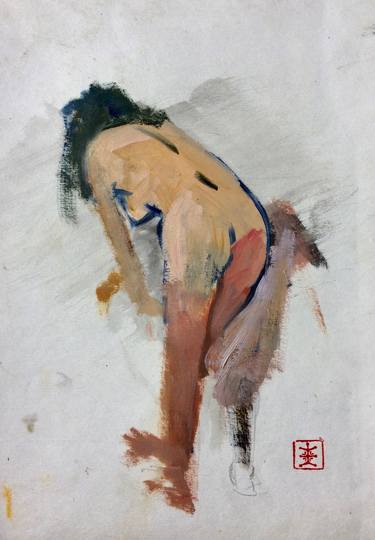 Print of Abstract Nude Paintings by Jean David