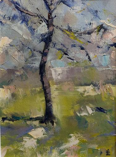 Original Abstract Tree Paintings by Jean David