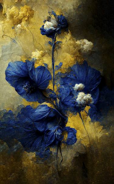 Original Pop Art Floral Mixed Media by Teis Albers