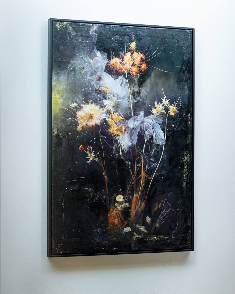 Original Figurative Floral Mixed Media by Teis Albers