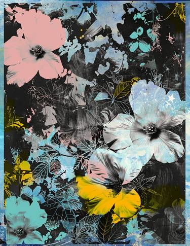 Print of Pop Art Floral Mixed Media by Teis Albers
