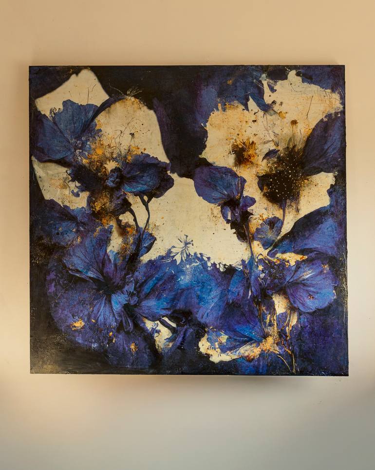 Original Realism Floral Mixed Media by Teis Albers