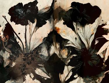 Original Modernism Floral Mixed Media by Teis Albers