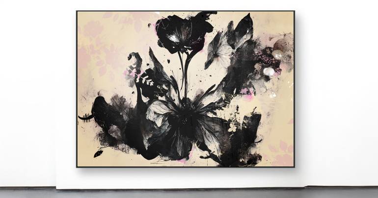 Original Impressionism Floral Mixed Media by Teis Albers
