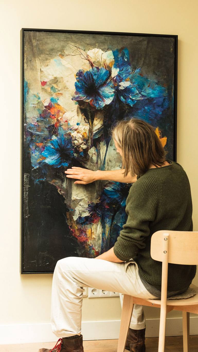Original Impressionism Floral Mixed Media by Teis Albers