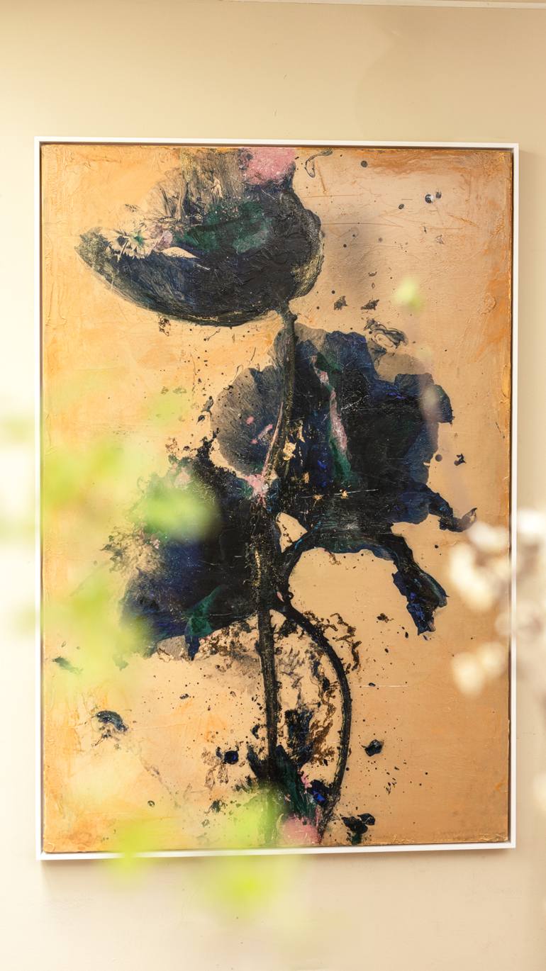 Original Pop Art Floral Mixed Media by Teis Albers