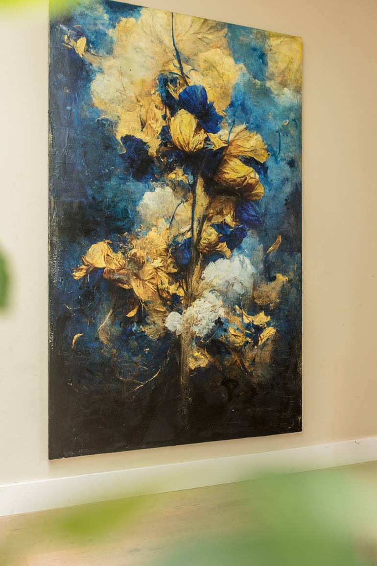 Original Impressionism Floral Mixed Media by Teis Albers
