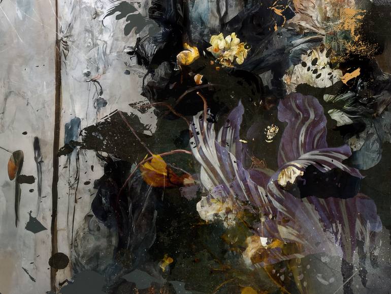 Original Figurative Floral Mixed Media by Teis Albers