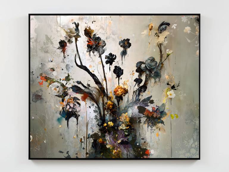 Original Figurative Floral Mixed Media by Teis Albers