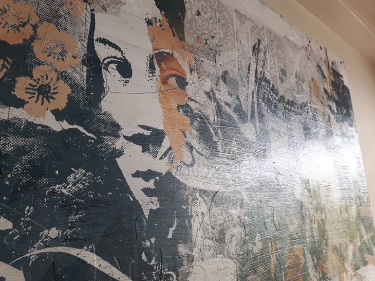 Original Abstract Nature Mixed Media by Teis Albers