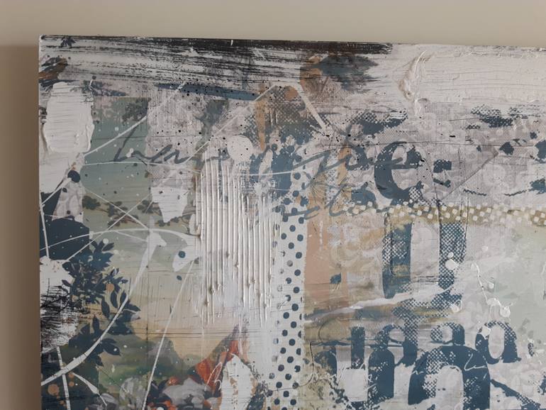 Original Abstract Nature Mixed Media by Teis Albers