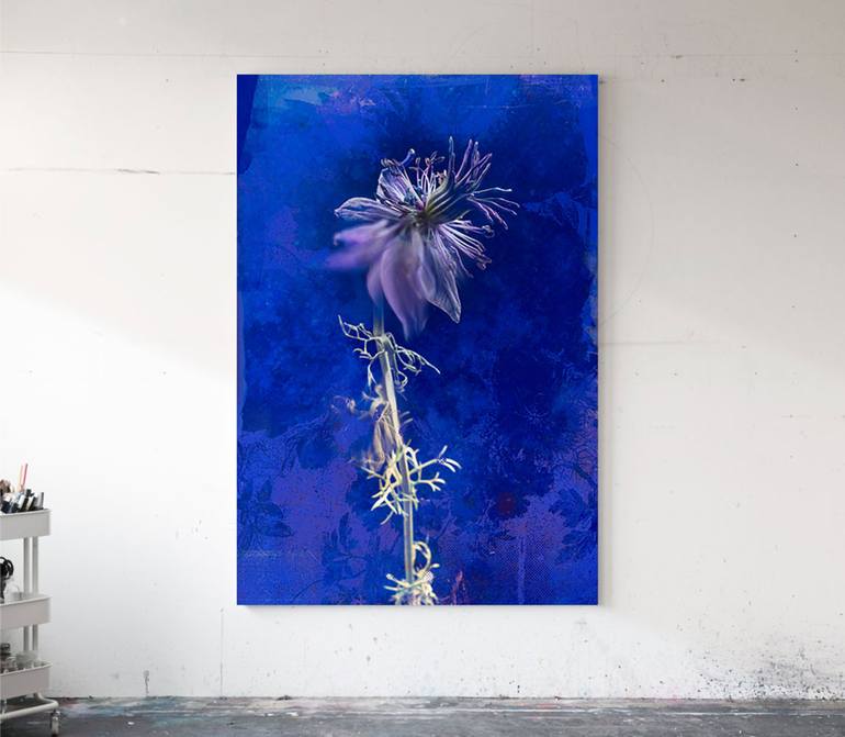 Original Conceptual Floral Mixed Media by Teis Albers