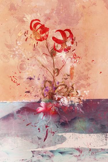 Original Floral Mixed Media by Teis Albers