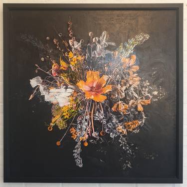 Original Realism Floral Mixed Media by Teis Albers