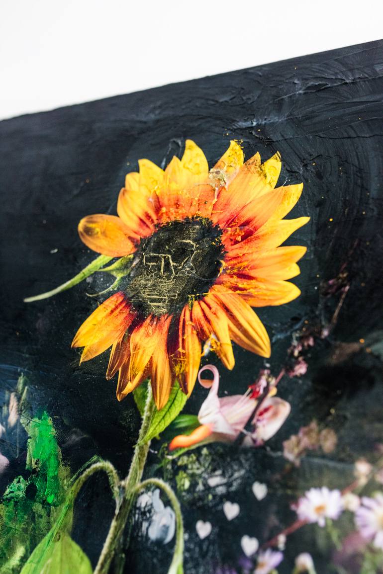 Original Realism Floral Mixed Media by Teis Albers