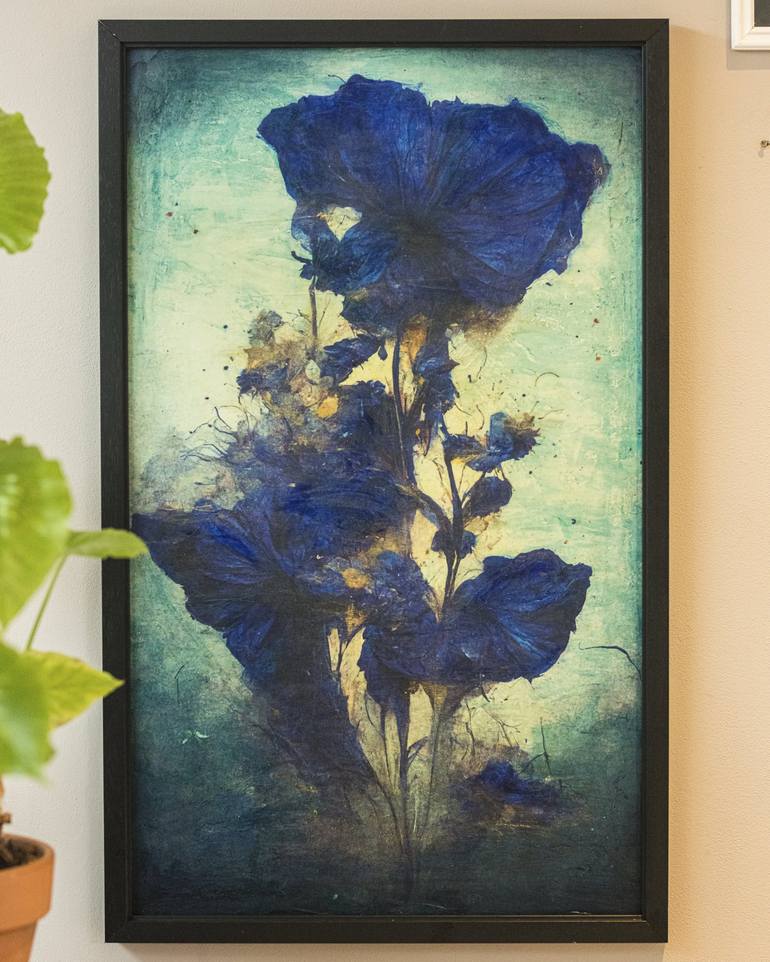 Original Floral Mixed Media by Teis Albers