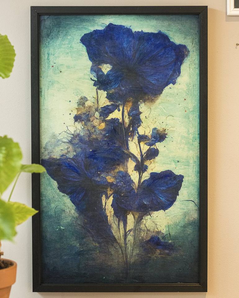 Original Realism Floral Mixed Media by Teis Albers