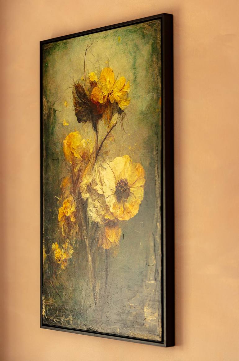 Original Realism Floral Mixed Media by Teis Albers