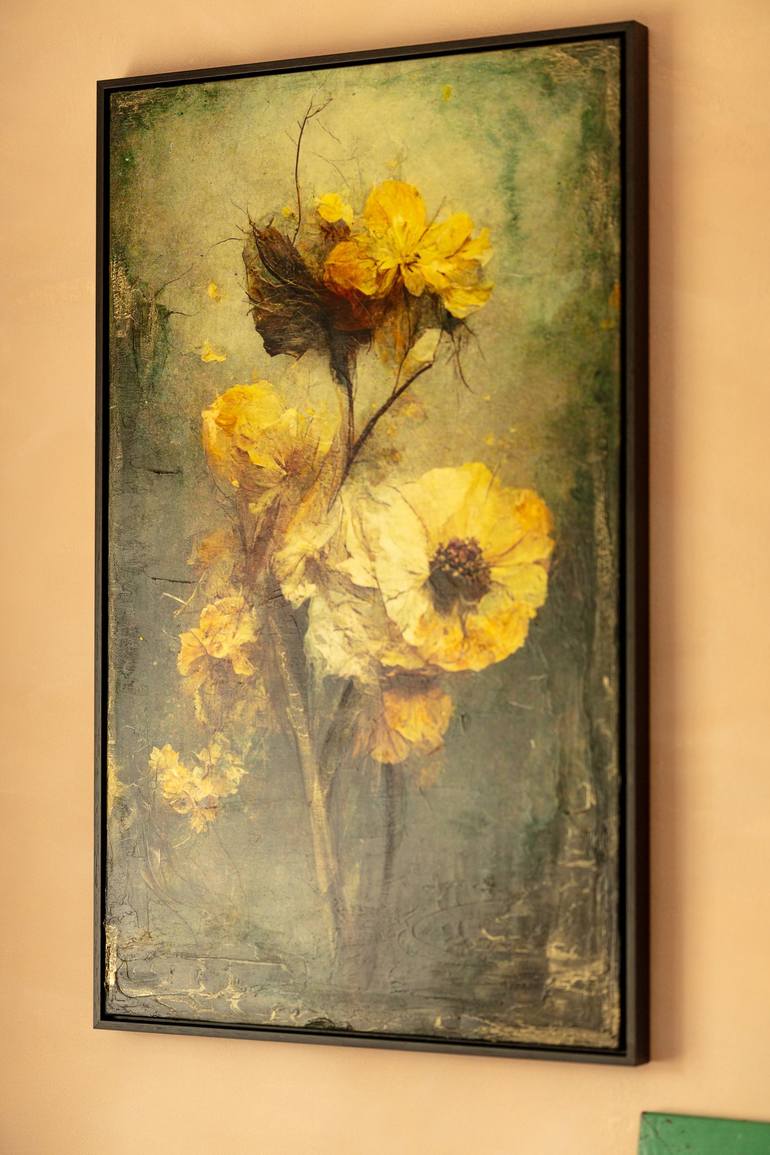 Original Realism Floral Mixed Media by Teis Albers