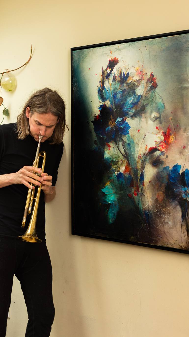 Original Realism Floral Mixed Media by Teis Albers