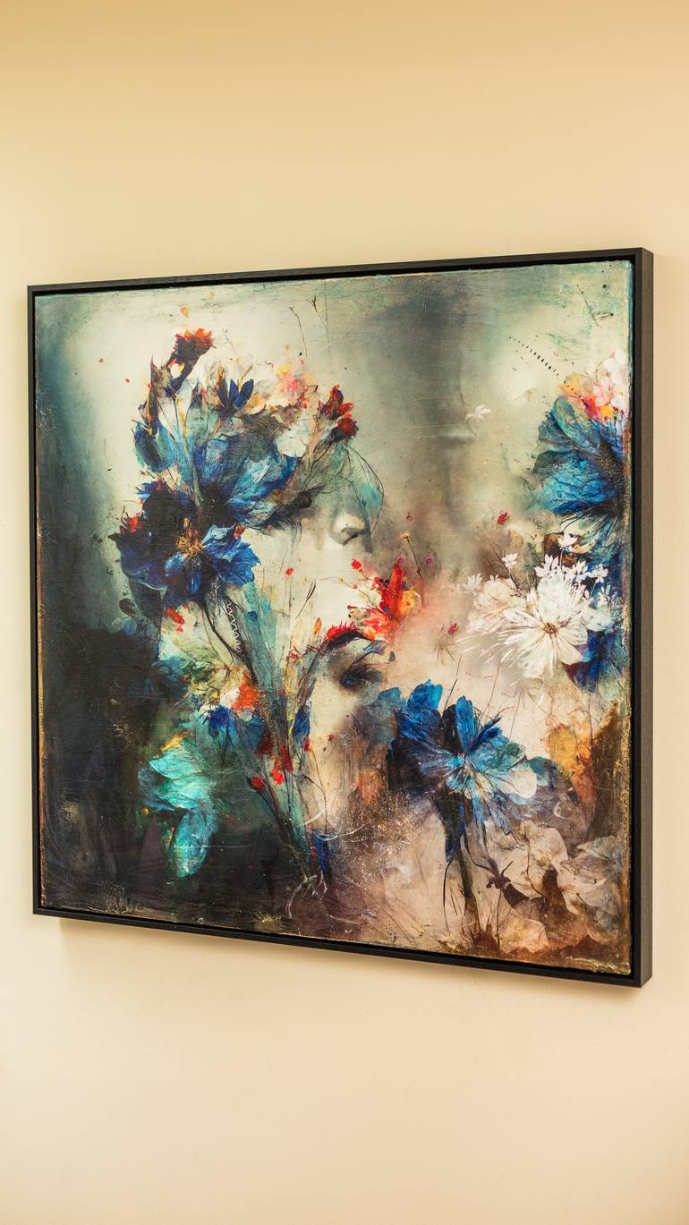 Original Realism Floral Mixed Media by Teis Albers