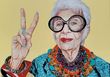 Original Portraiture Pop Culture/Celebrity Mixed Media by Leonardo Montoya