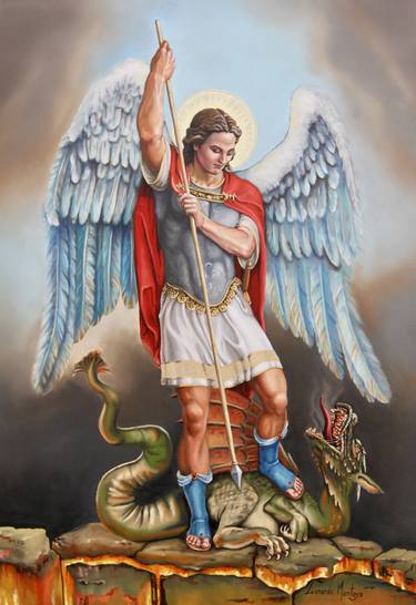 Print of Figurative Religious Paintings by Leonardo Montoya