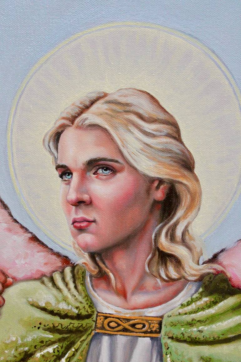 Original Figurative Religion Painting by Leonardo Montoya