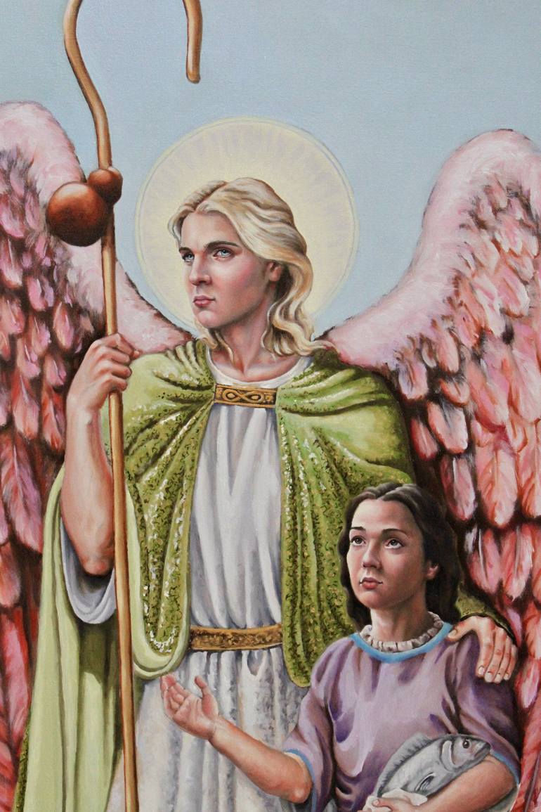 Original Illustration Religious Painting by Leonardo Montoya
