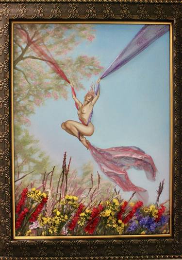 Print of Surrealism Seasons Paintings by Leonardo Montoya