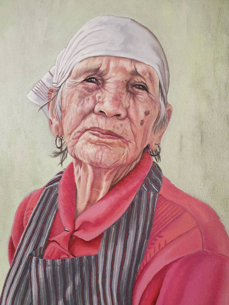 Original Portraiture People Painting by Leonardo Montoya