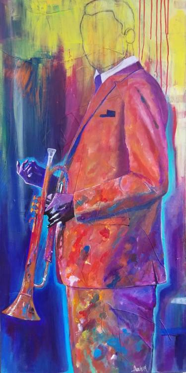 Original Figurative Abstract Paintings by Anthony Lewis