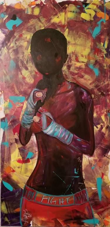 Original Figurative Abstract Paintings by Anthony Lewis
