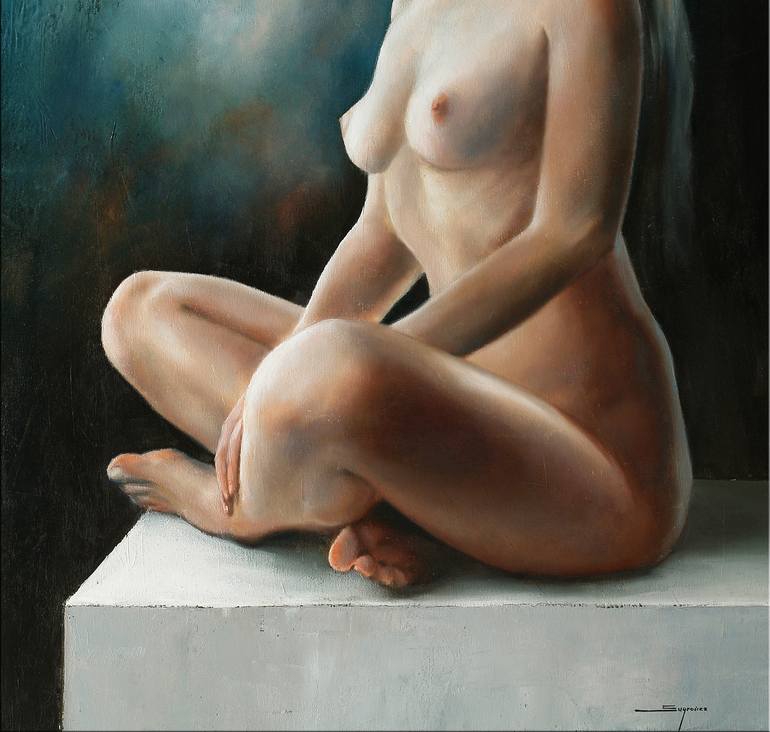 Original Figurative Nude Painting by Jordi Sugranes