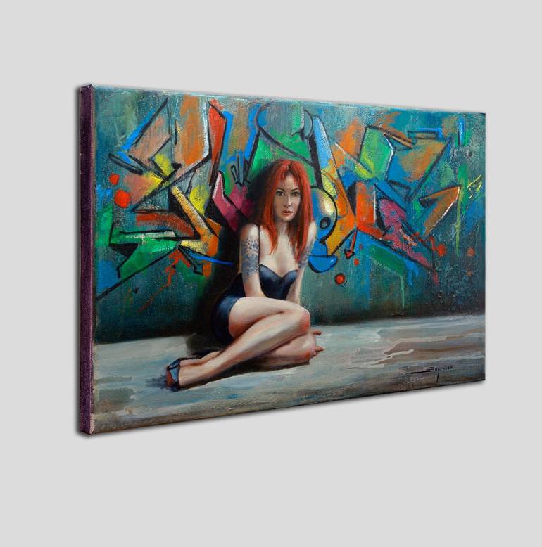 Original Figurative Women Painting by Jordi Sugranes