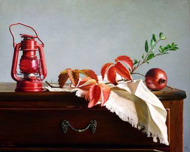 Still life with red leefless - SOLD thumb