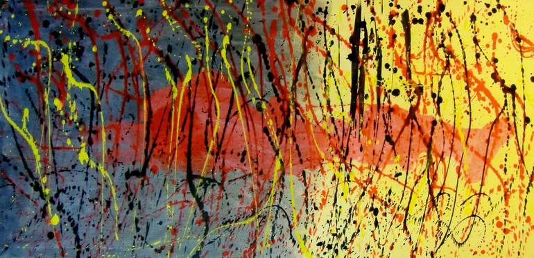 Original Abstract Expressionism Abstract Painting by Andrei Autumn