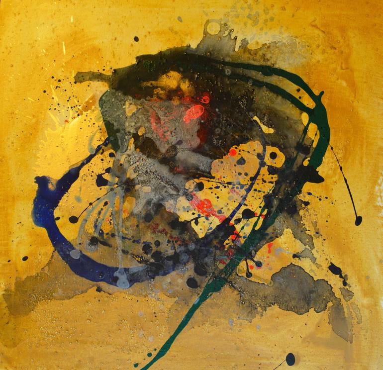 Original Abstract Expressionism Abstract Painting by Andrei Autumn