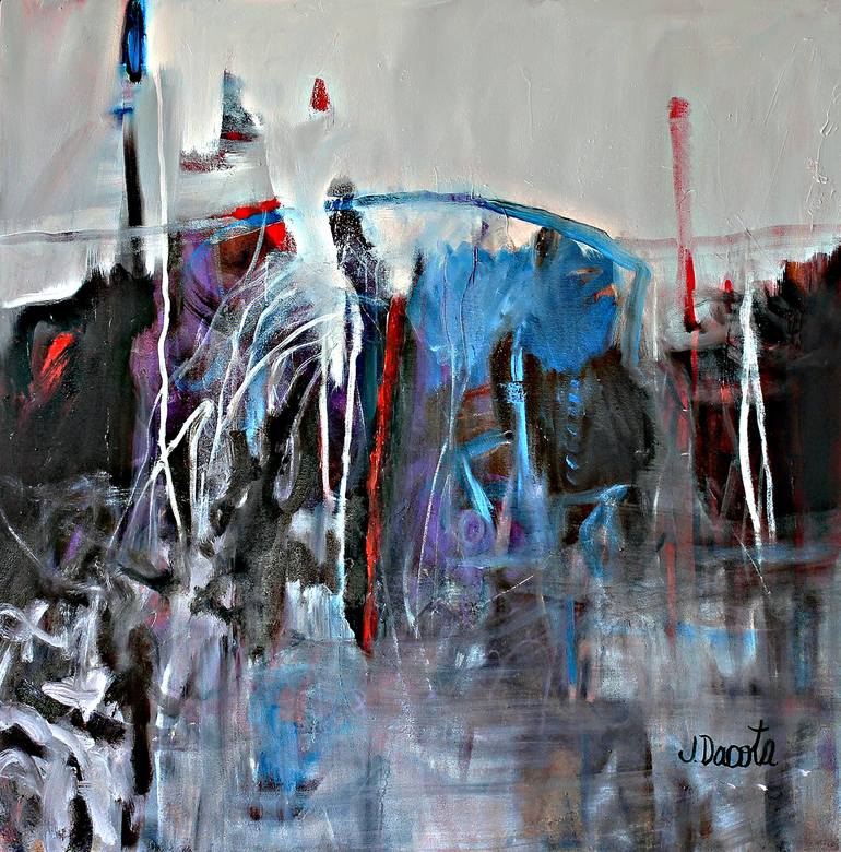 Original Abstract Expressionism Abstract Paintings by Jen Dacota