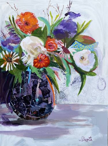 Print of Floral Paintings by Jen Dacota