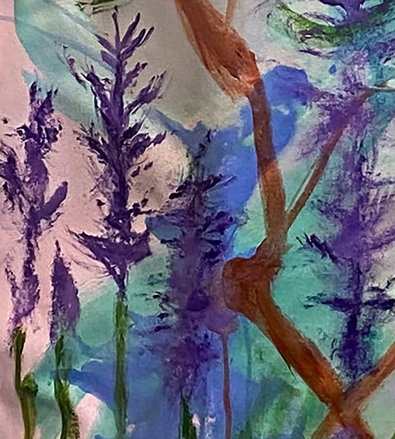 Original Abstract Floral Painting by Jen Dacota