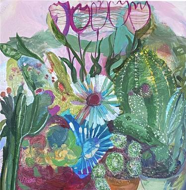 Original Abstract Botanic Paintings by Jen Dacota