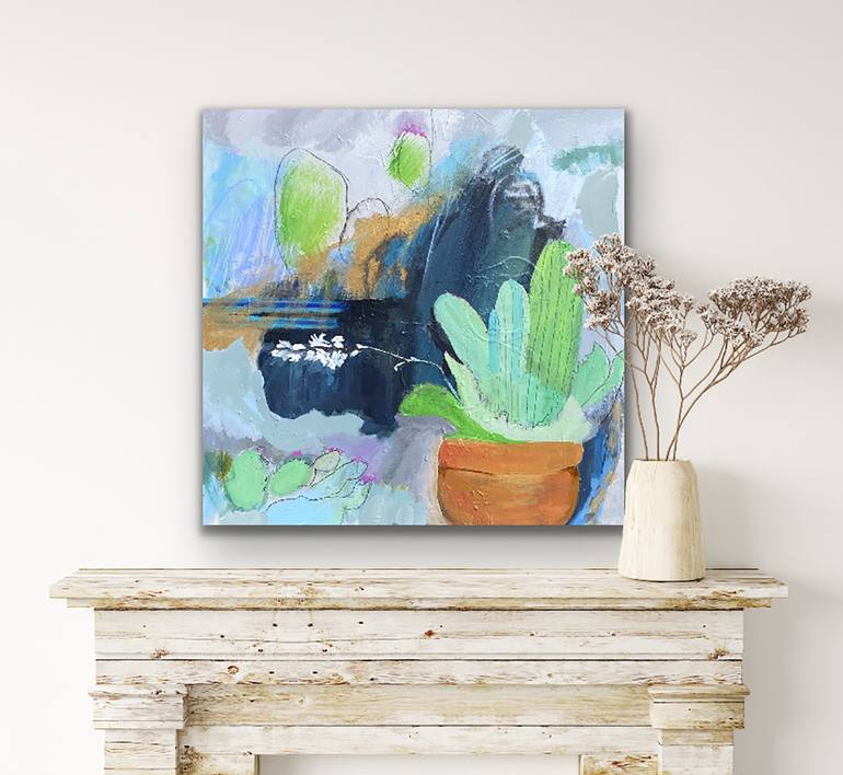 Original Abstract Expressionism Botanic Painting by Jen Dacota